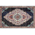 Retro Geometric Pattern Rug Multicolored Synthetics Area Carpet Anti-Slip Pet Friendly Washable Rug for Room Black Clearhalo 'Area Rug' 'Rugs' 'Vintage' Rug' 2285878