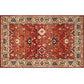 Retro Geometric Pattern Rug Multicolored Synthetics Area Carpet Anti-Slip Pet Friendly Washable Rug for Room Orange Red Clearhalo 'Area Rug' 'Rugs' 'Vintage' Rug' 2285881