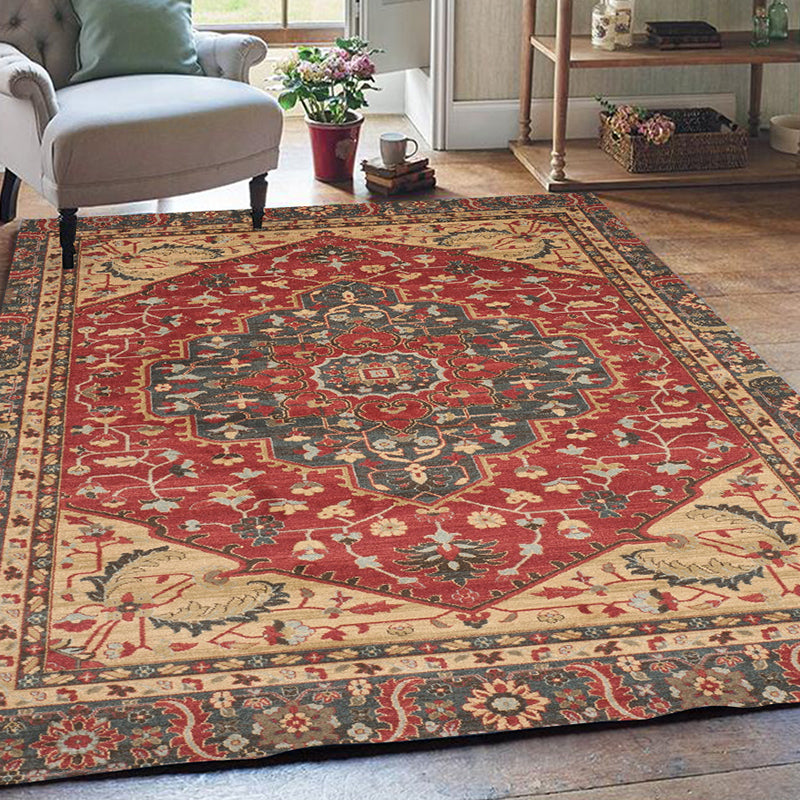 Olden Parlor Rug Multicolored Geometric Printed Area Carpet Easy Care Pet Friendly Indoor Rug Clearhalo 'Area Rug' 'Rugs' 'Vintage' Rug' 2285892