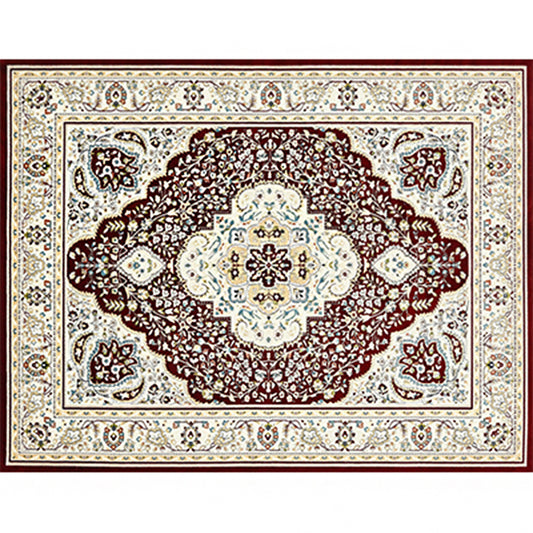 Olden Parlor Rug Multicolored Geometric Printed Area Carpet Easy Care Pet Friendly Indoor Rug Coffee Clearhalo 'Area Rug' 'Rugs' 'Vintage' Rug' 2285893