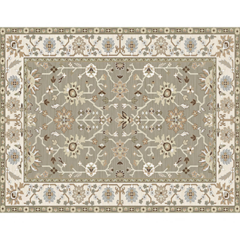 Olden Parlor Rug Multicolored Geometric Printed Area Carpet Easy Care Pet Friendly Indoor Rug Cream Gray Clearhalo 'Area Rug' 'Rugs' 'Vintage' Rug' 2285895