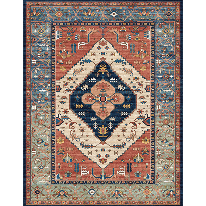 Olden Parlor Rug Multicolored Geometric Printed Area Carpet Easy Care Pet Friendly Indoor Rug Clearhalo 'Area Rug' 'Rugs' 'Vintage' Rug' 2285896