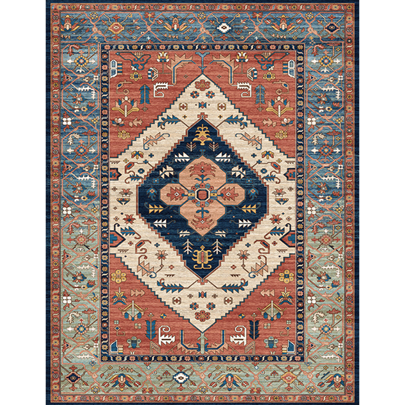 Olden Parlor Rug Multicolored Geometric Printed Area Carpet Easy Care Pet Friendly Indoor Rug Clearhalo 'Area Rug' 'Rugs' 'Vintage' Rug' 2285896