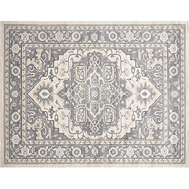 Olden Parlor Rug Multicolored Geometric Printed Area Carpet Easy Care Pet Friendly Indoor Rug Grey Clearhalo 'Area Rug' 'Rugs' 'Vintage' Rug' 2285902
