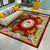 Antique Home Decoration Rug Multi Color Floral Pattern Area Rug Polyster Non-Slip Backing Easy Care Carpet Dark Red Clearhalo 'Area Rug' 'Rugs' 'Vintage' Rug' 2285923