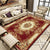 Retro Floral Printed Rug Multi Colored Synthetics Area Rug Anti-Slip Backing Machine Washable Indoor Rug for Parlor Burgundy Clearhalo 'Area Rug' 'Rugs' 'Vintage' Rug' 2285962