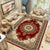 Antique Living Room Rug Multi Colored Flower Print Carpet Polyster Pet Friendly Machine Washable Indoor Rug Dark Red Clearhalo 'Area Rug' 'Rugs' 'Vintage' Rug' 2286010