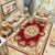 Antique Living Room Rug Multi Colored Flower Print Carpet Polyster Pet Friendly Machine Washable Indoor Rug Brick Red Clearhalo 'Area Rug' 'Rugs' 'Vintage' Rug' 2286011