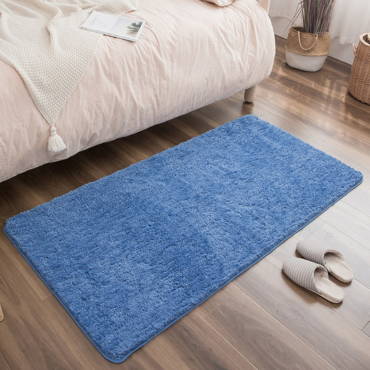 Casual Bedroom Rug Multi Colored Solid Colored Area Carpet Superfine Fiber Non-Slip Machine Washable Indoor Rug Blue Clearhalo 'Area Rug' 'Casual' 'Rugs' Rug' 2286060