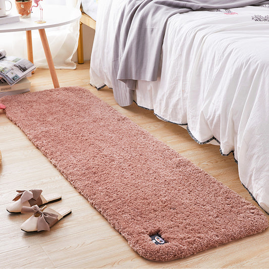 Multi Colored Bedroom Rug Modern Solid Color Rug Synthetics Non-Slip Backing Stain-Resistant Area Carpet Orange Pink Clearhalo 'Area Rug' 'Casual' 'Rugs' Rug' 2286068