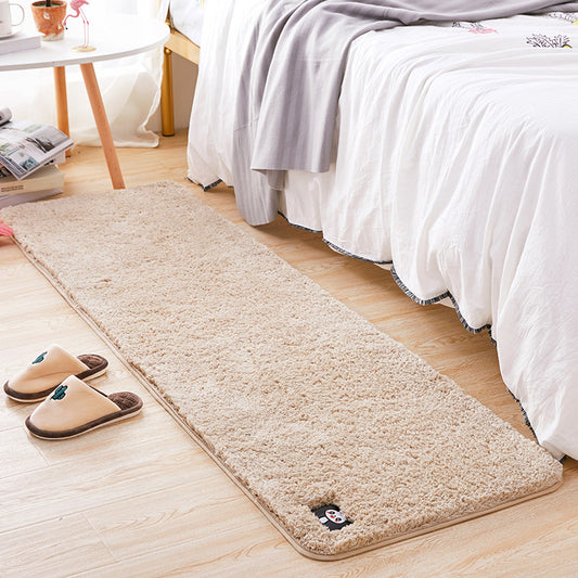 Multi Colored Bedroom Rug Modern Solid Color Rug Synthetics Non-Slip Backing Stain-Resistant Area Carpet Beige Clearhalo 'Area Rug' 'Casual' 'Rugs' Rug' 2286069