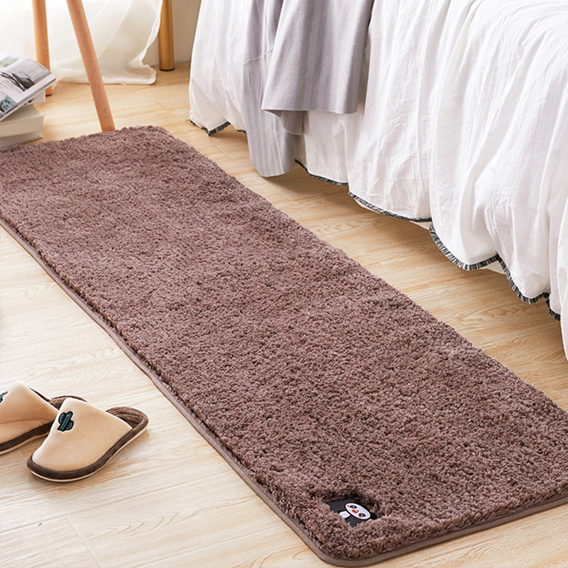 Multi Colored Bedroom Rug Modern Solid Color Rug Synthetics Non-Slip Backing Stain-Resistant Area Carpet Clearhalo 'Area Rug' 'Casual' 'Rugs' Rug' 2286070