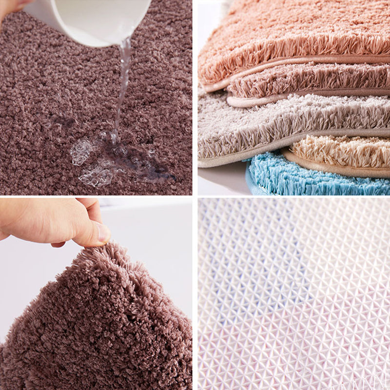 Multi Colored Bedroom Rug Modern Solid Color Rug Synthetics Non-Slip Backing Stain-Resistant Area Carpet Clearhalo 'Area Rug' 'Casual' 'Rugs' Rug' 2286072