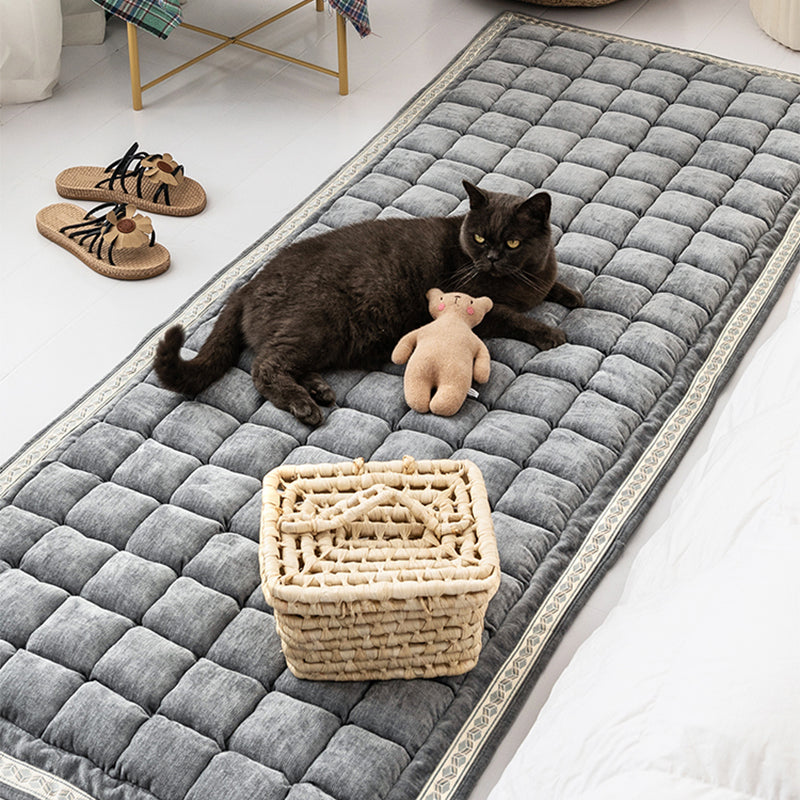 Comfort Decoration Rug Multi Colored Plaid Printed Carpet Polyster Non-Slip Backing Pet Friendly Indoor Rug Clearhalo 'Area Rug' 'Casual' 'Rugs' Rug' 2286085