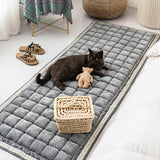 Comfort Decoration Rug Multi Colored Plaid Printed Carpet Polyster Non-Slip Backing Pet Friendly Indoor Rug Grey Clearhalo 'Area Rug' 'Casual' 'Rugs' Rug' 2286086