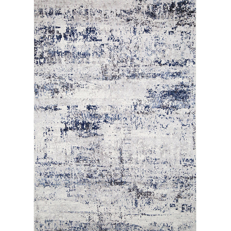 Simplicity Abstract Print Rug Multi Color Polyster Area Carpet Stain-Resistant Machine Washable Indoor Rug for Decor Dark Blue-Gray Clearhalo 'Area Rug' 'Rug' 2286104