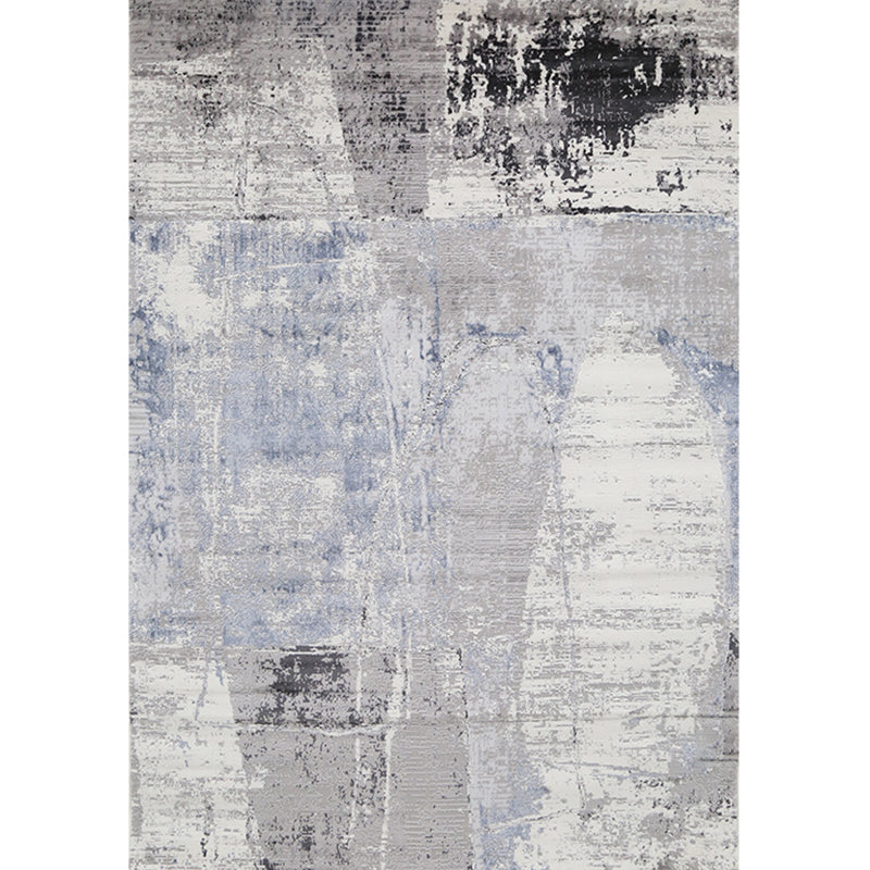 Simplicity Abstract Print Rug Multi Color Polyster Area Carpet Stain-Resistant Machine Washable Indoor Rug for Decor Heather Gray Clearhalo 'Area Rug' 'Rug' 2286107