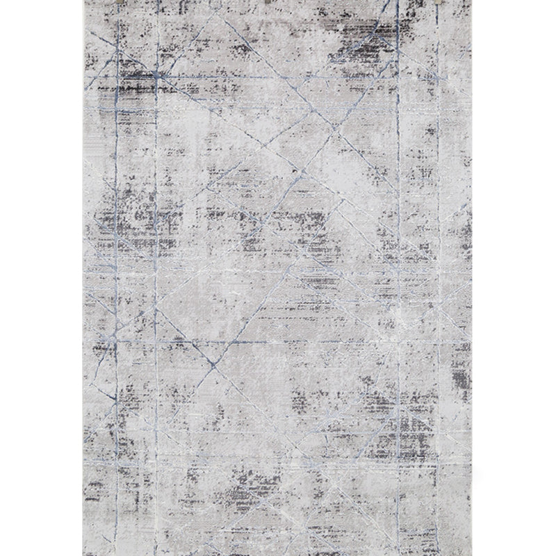Simplicity Abstract Print Rug Multi Color Polyster Area Carpet Stain-Resistant Machine Washable Indoor Rug for Decor Grey Clearhalo 'Area Rug' 'Rug' 2286110