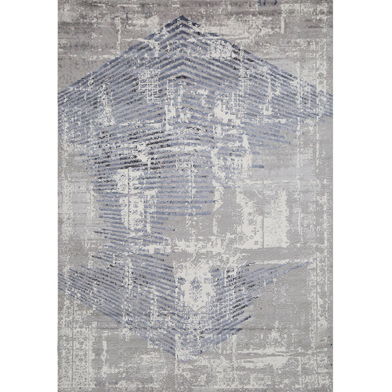 Simplicity Abstract Print Rug Multi Color Polyster Area Carpet Stain-Resistant Machine Washable Indoor Rug for Decor Light Blue Clearhalo 'Area Rug' 'Rug' 2286111