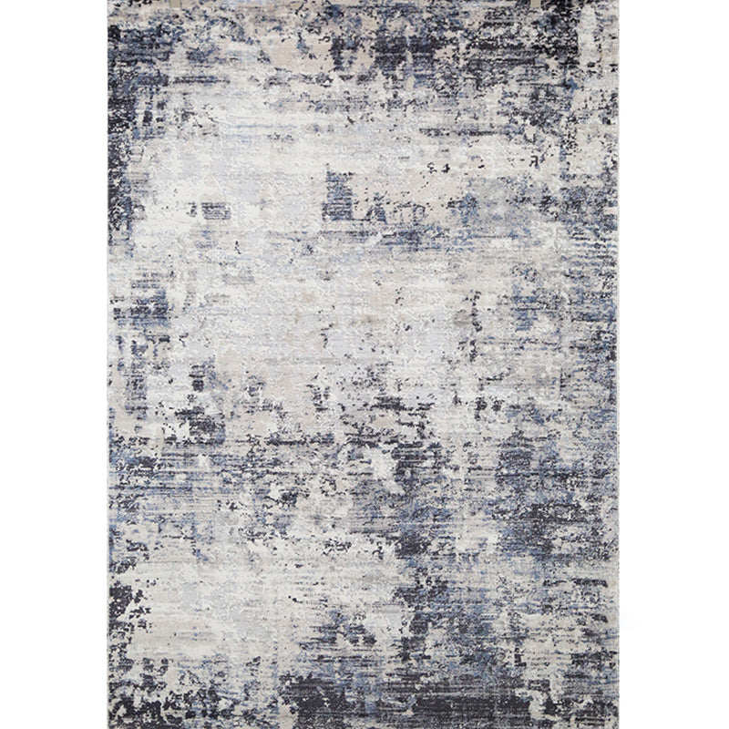 Simplicity Abstract Print Rug Multi Color Polyster Area Carpet Stain-Resistant Machine Washable Indoor Rug for Decor Gray-White Clearhalo 'Area Rug' 'Rug' 2286112