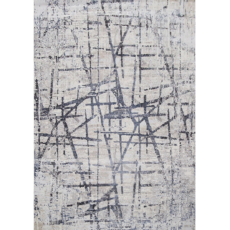 Simplicity Abstract Print Rug Multi Color Polyster Area Carpet Stain-Resistant Machine Washable Indoor Rug for Decor Pewter Clearhalo 'Area Rug' 'Rug' 2286114