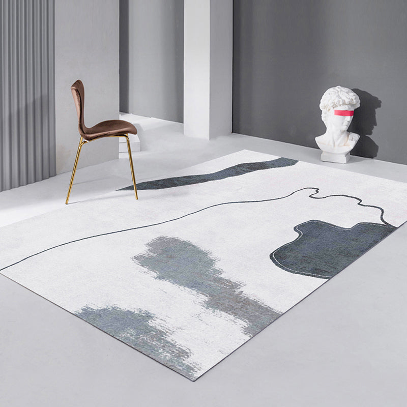Nordic Decoration Rug Multi Colored Geometric Print Area Carpet PVC Non-Slip Backing Pet Friendly Rug Grey Clearhalo 'Area Rug' 'Rug' 2286115