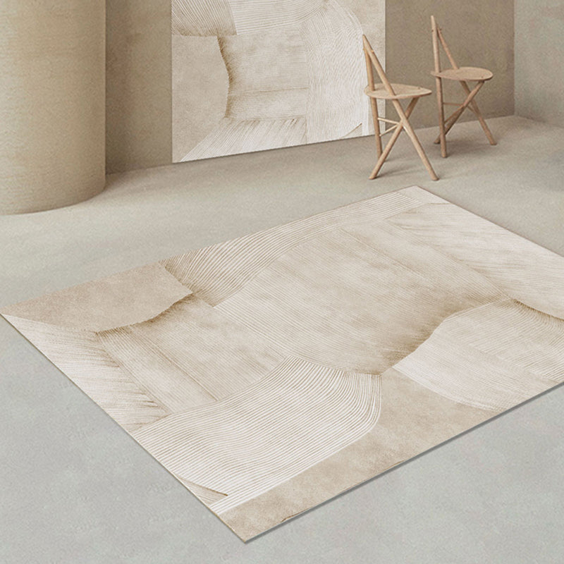 Nordic Decoration Rug Multi Colored Geometric Print Area Carpet PVC Non-Slip Backing Pet Friendly Rug Camel Clearhalo 'Area Rug' 'Rug' 2286116