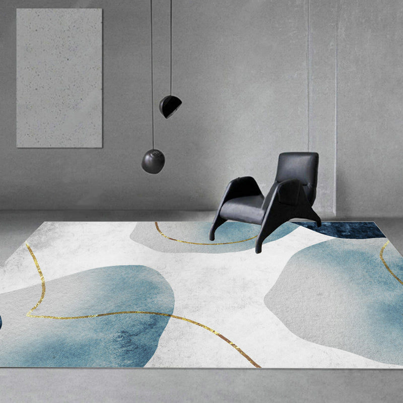 Nordic Decoration Rug Multi Colored Geometric Print Area Carpet PVC Non-Slip Backing Pet Friendly Rug Blue Clearhalo 'Area Rug' 'Rug' 2286119