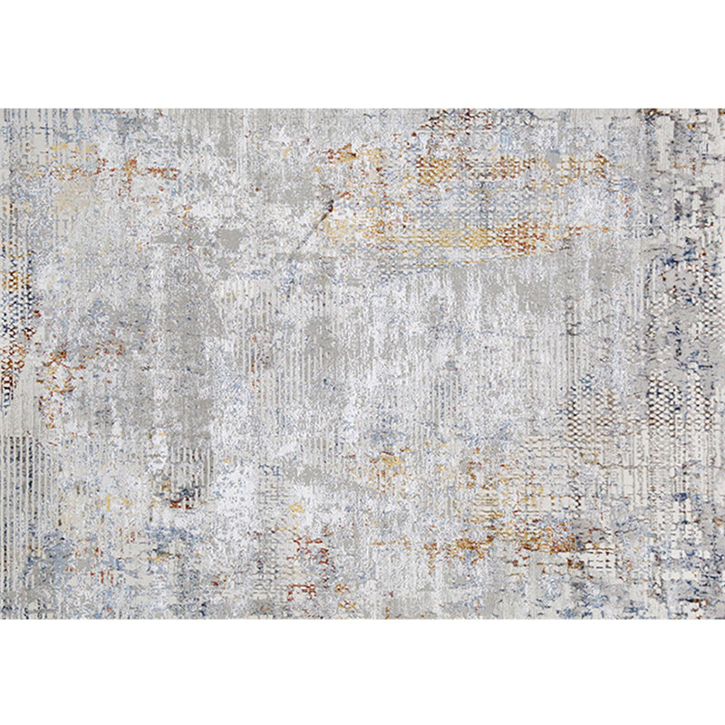 Scandinavian Decoration Rug Multi Color Abstract Patterned Area Carpet Polyster Pet Friendly Easy Care Indoor Rug Smoke Gray Clearhalo 'Area Rug' 'Rug' 2286138
