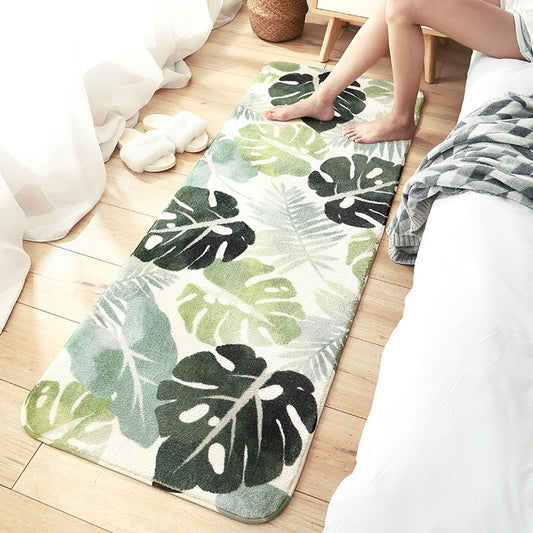 Calming Bedroom Rug Multi Color Floral Printed Area Rug Cotton Blend Stain-Resistant Pet Friendly Carpet Green Clearhalo 'Area Rug' 'Modern' 'Rugs' Rug' 2286161
