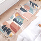 Multi Colored Bedroom Rug Western Geometric Print Indoor Rug Cotton Washable Stain-Resistant Area Carpet with Fringe Gray-Pink Clearhalo 'Area Rug' 'Rug' 2286197