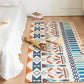 Relaxing Geo Printed Rug Multi Colored Cotton Blend Area Rug Easy Care Pet Friendly Indoor Rug for Bedroom Pink-Blue Clearhalo 'Area Rug' 'Rug' 2286210