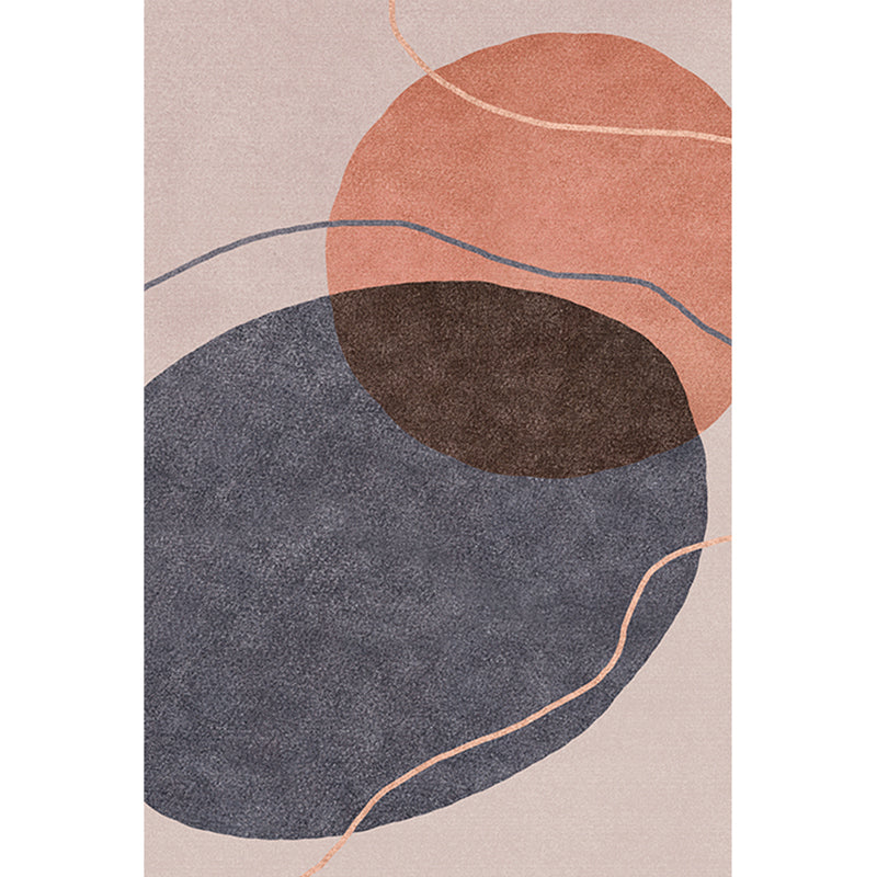 Multi-Colored Relaxing Rug Polyster Color Block Area Carpet Anti-Slip Backing Machine Washable Indoor Rug for Living Room Dark Gray Clearhalo 'Area Rug' 'Rug' 2286250