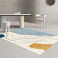Fancy Bedroom Rug Multi Color Color Block Indoor Rug Polyster Non-Slip Backing Pet Friendly Carpet Light Blue-White Clearhalo 'Area Rug' 'Rug' 2286333