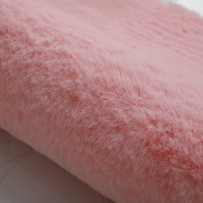 Multi-Color Calming Rug Polyster Solid Color Area Carpet Non-Slip Backing Easy Care Indoor Rug for Bedroom Pink Clearhalo 'Area Rug' 'Modern' 'Rugs' Rug' 2287811