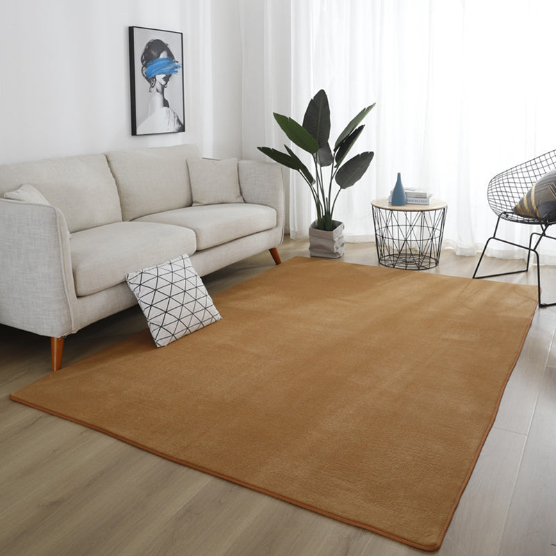 Simple Living Room Rug Multi-Color Solid Color Carpet Cotton Anti-Slip Backing Easy Care Indoor Rug Clearhalo 'Area Rug' 'Modern' 'Rugs' Rug' 2287843
