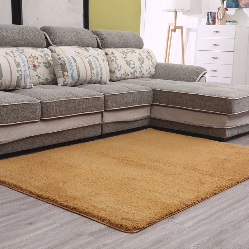 Simple Living Room Rug Multi-Color Solid Color Area Carpet Lamb Wool Non-Slip Easy Care Indoor Rug Clearhalo 'Area Rug' 'Modern' 'Rugs' Rug' 2287883