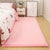 Modern Solid Color Rug Multi Colored Cotton Blend Rug Easy Care Pet Friendly Area Carpet for Living Room Nude Pink Clearhalo 'Area Rug' 'Modern' 'Rugs' Rug' 2287910