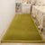 Modern Solid Color Rug Multi Colored Cotton Blend Rug Easy Care Pet Friendly Area Carpet for Living Room Light Army Green Clearhalo 'Area Rug' 'Modern' 'Rugs' Rug' 2287918