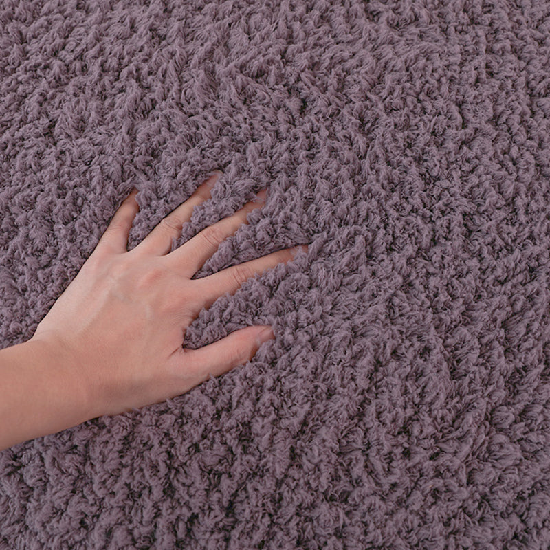 Contemporary Home Decor Rug Multi Color Solid Color Indoor Rug Easy Care Pet Friendly Area Carpet Purple Clearhalo 'Area Rug' 'Rug' 2287934