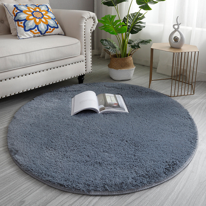Simplicity Living Room Rug Multi Colored Solid Color Indoor Rug Cotton Blend Non-Slip Backing Easy Care Carpet Clearhalo 'Area Rug' 'Modern' 'Rugs' Rug' 2287963
