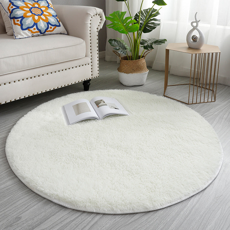 Simplicity Living Room Rug Multi Colored Solid Color Indoor Rug Cotton Blend Non-Slip Backing Easy Care Carpet Clearhalo 'Area Rug' 'Modern' 'Rugs' Rug' 2287965