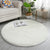Simplicity Living Room Rug Multi Colored Solid Color Indoor Rug Cotton Blend Non-Slip Backing Easy Care Carpet White Clearhalo 'Area Rug' 'Modern' 'Rugs' Rug' 2287973