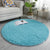 Simplicity Living Room Rug Multi Colored Solid Color Indoor Rug Cotton Blend Non-Slip Backing Easy Care Carpet Sky Blue Clearhalo 'Area Rug' 'Modern' 'Rugs' Rug' 2287976