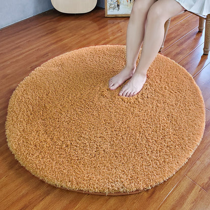 Western Home Decoration Rug Multi-Color Solid Color Carpet Lamb Wool Non-Slip Pet Friendly Indoor Rug Khaki Clearhalo 'Area Rug' 'Rug' 2287992