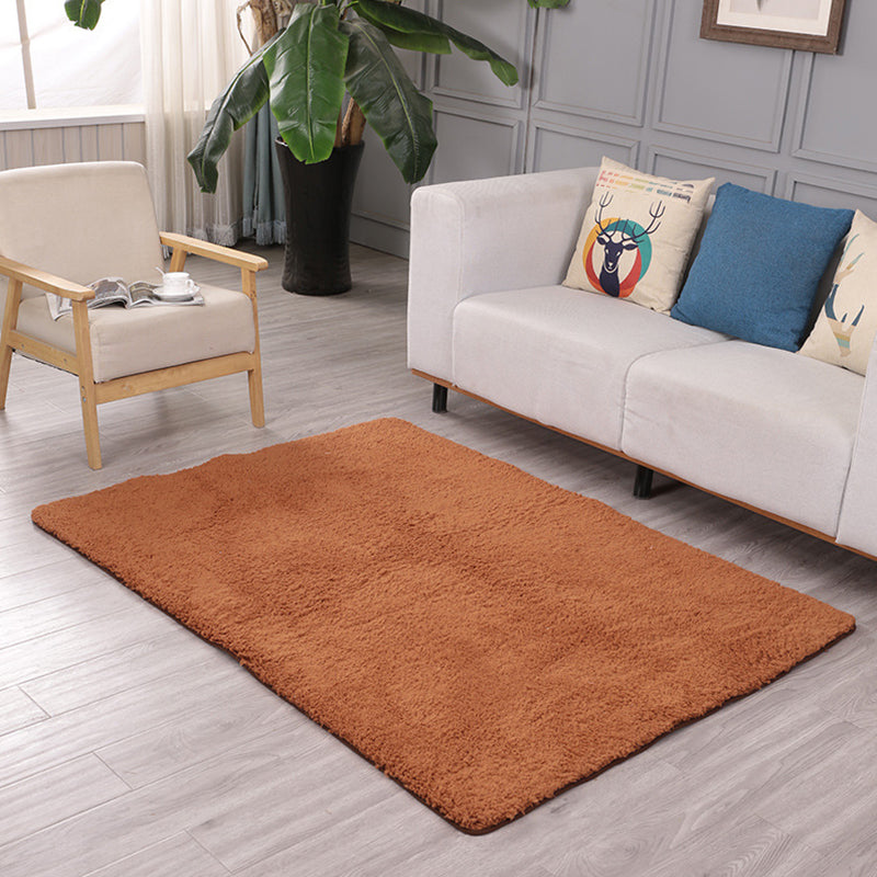 Nordic Solid Color Rug Multi Color PVC Indoor Rug Pet Friendly Anti-Slip Backing Area Carpet for Living Room Coffee Clearhalo 'Area Rug' 'Casual' 'Rugs' Rug' 2288045