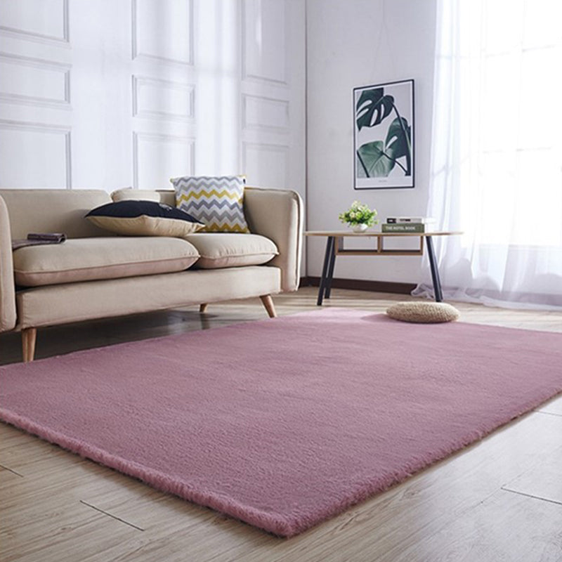 Simple Bedroom Rug Multi Colored Solid Color Area Rug Non-Slip Backing Pet Friendly Indoor Rug Clearhalo 'Area Rug' 'Casual' 'Rugs' Rug' 2288070