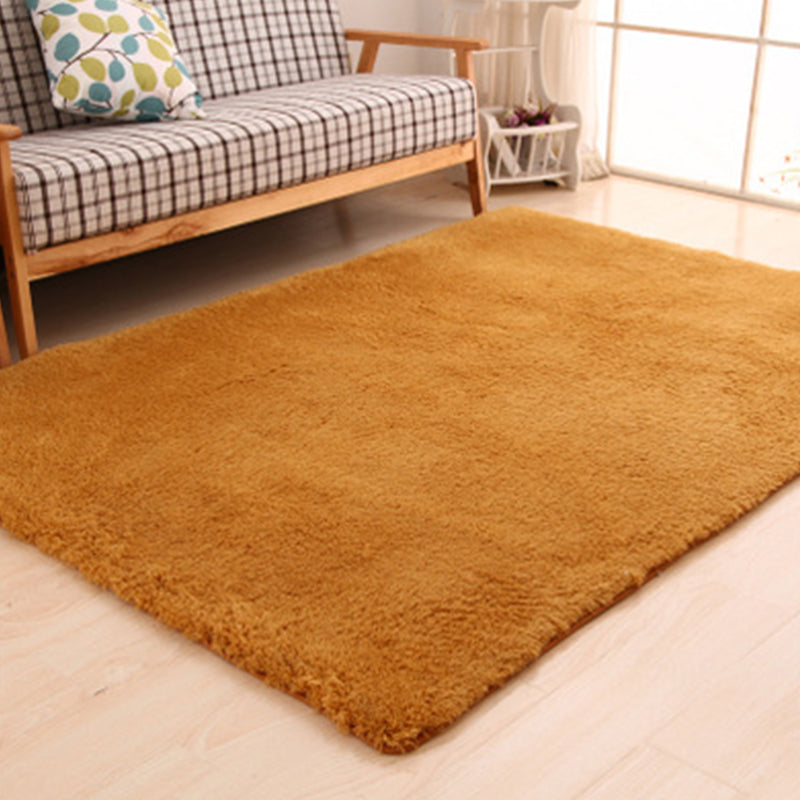 Cute Solid Color Rug Multi Colored Acrylic Area Carpet Pet Friendly Stain-Resistant Washable Indoor Rug for Room Khaki Clearhalo 'Area Rug' 'Casual' 'Rugs' Rug' 2288088