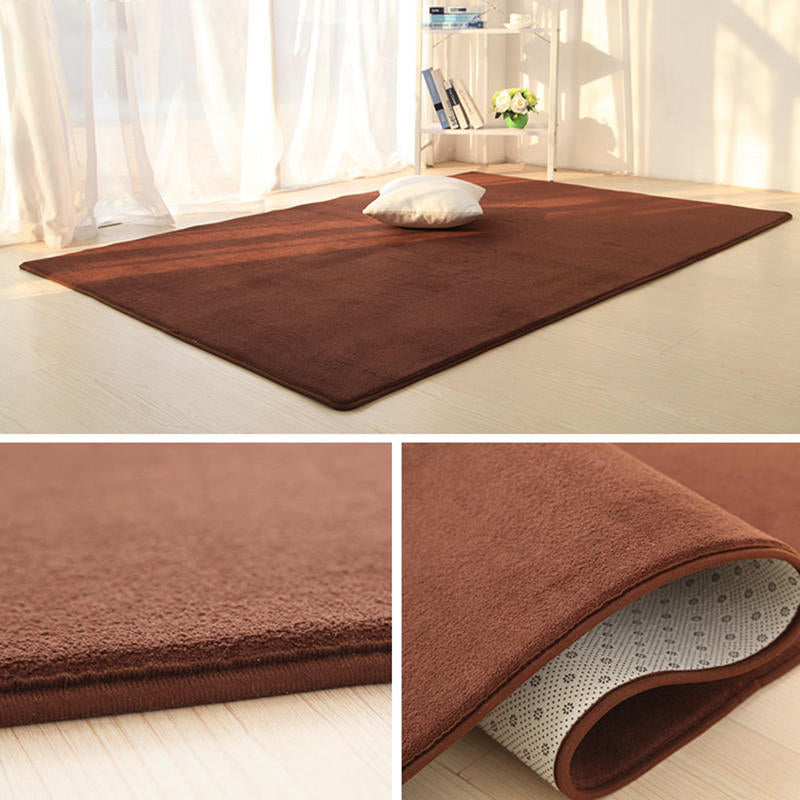 Simple Multi Color Relaxing Rug Polyster Solid Color Indoor Rug Non-Slip Pet Friendly Carpet for Home Coffee Clearhalo 'Area Rug' 'Casual' 'Rugs' Rug' 2288115