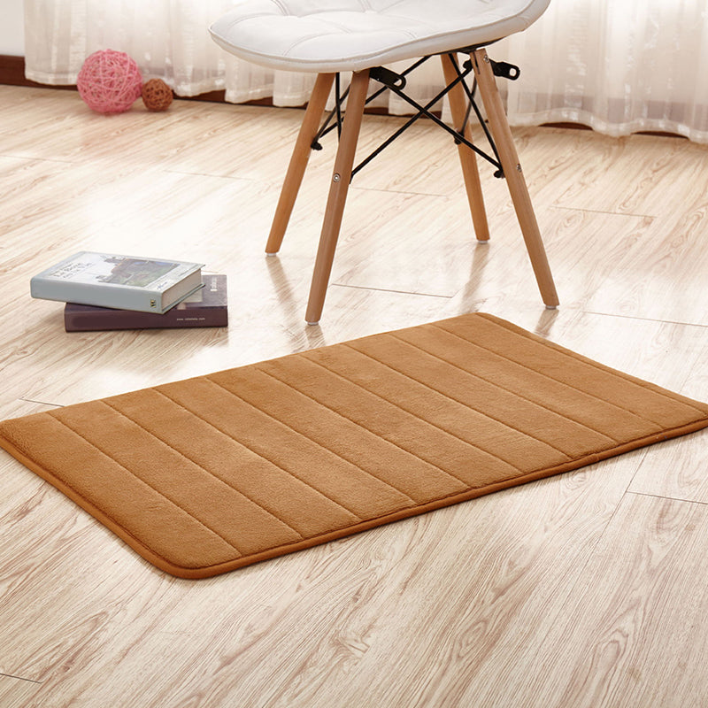 Casual Stripe Print Rug Multi Colored Polyster Indoor Rug Non-Slip Backing Pet Friendly Area Carpet for Living Room Brown Clearhalo 'Area Rug' 'Casual' 'Rugs' Rug' 2288140